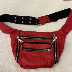 Pelechecoco leather cross body or waist bag